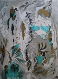 "On the Island" - Lena Laurentis - akryl på lærred - 60x80 cm