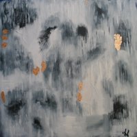 "Searching" - Lena Laurentis - akryl på lærred - 50x50 cm
